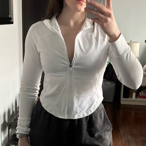 Cropped Workout Zip Up Jacket
